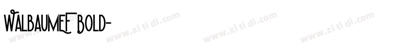 WalbaumEF Bold字体转换